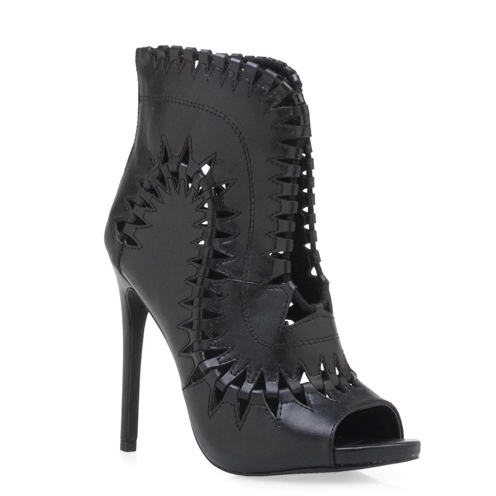 ZBYY Women's Stiletto High Heels - Summer Cross Cutout Dress Sandals With Back Zipper, Party & Evening Shoes